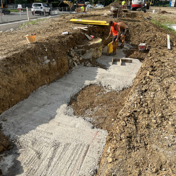 Cantiere area esterna centro civico di bolgare