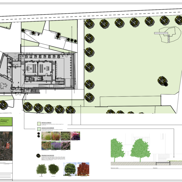 Progetto area esterna centro civico di bolgare