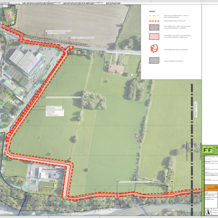 tavole progetto pista ciclabile serio