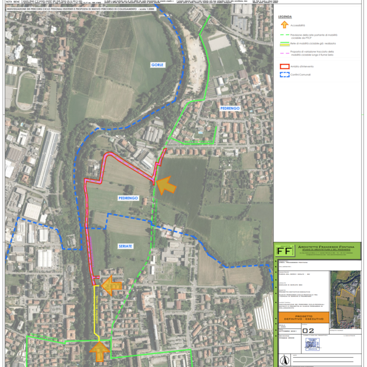 tavole progetto pista ciclabile serio