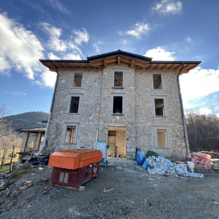 Cantiere villa privata leffe