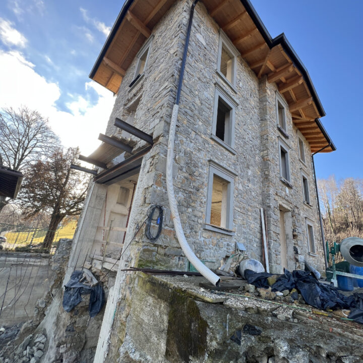 Cantiere villa privata leffe