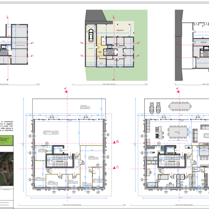 tavole di progetto casa leffe